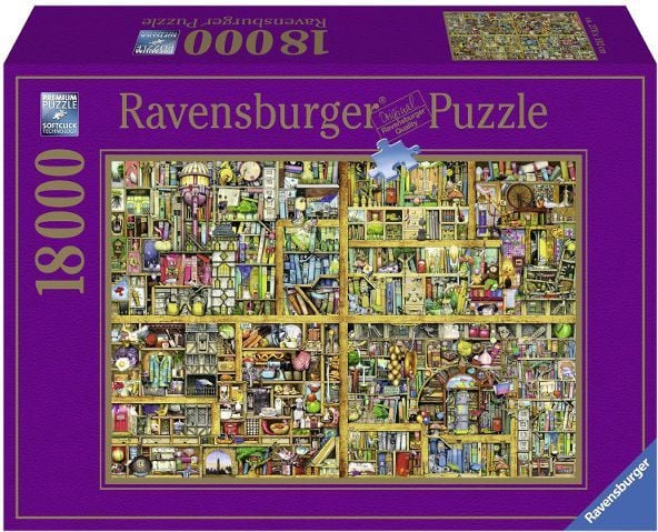 Ravensburger Colin Thompson Bookshelf, 18000 stykker, Fantasi, 14 år