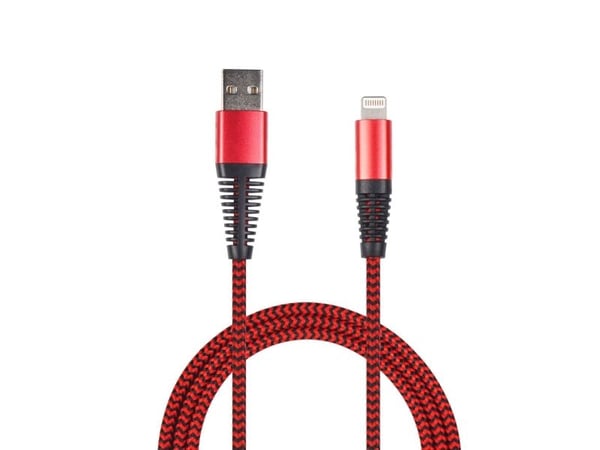 2GO 795946, 1 m, Lightning, USB B, Hankjønn, Hankjønn, Rød