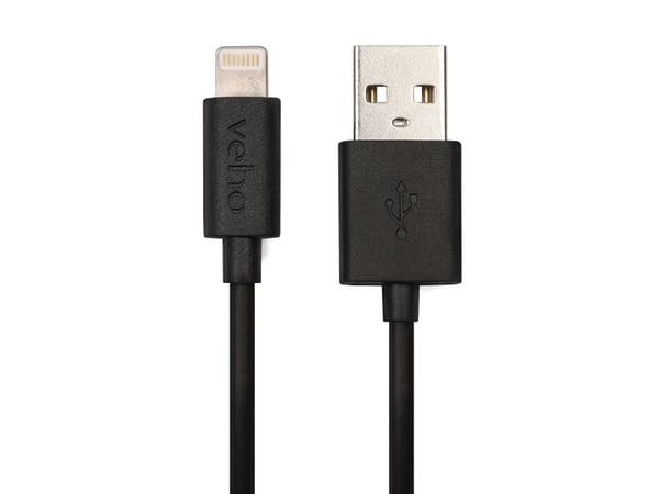 Veho - Lightning-kabel - USB hann til Lightning hann - 1 m - svart