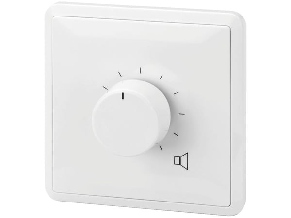 Monacor ATT-306PEU, Rotasjonsvolumkontroll, Hvit, 6 W, 80 x 67 x 80 mm, 190 g