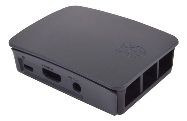 Raspberry Pi - Etui - ABS-muovi - grå, sort - for Raspberry Pi 2 Model B, 3 Model B+
