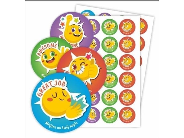 LearnHow motivasjonsklistremerker - engelske emojier 48 stk