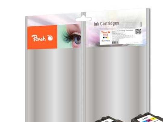 Peach Multi Pack - 2-pack - svart, färg (cyan, magenta, gul) - kompatibel - återanvänd - bläckpatron (alternativ för: Canon CL-511, Canon PG-510) -...