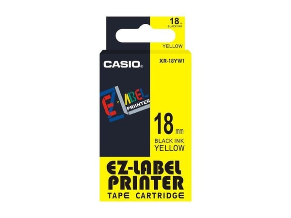 Casio XR-18YW1, 8 m, Laatikko, 1,8 cm