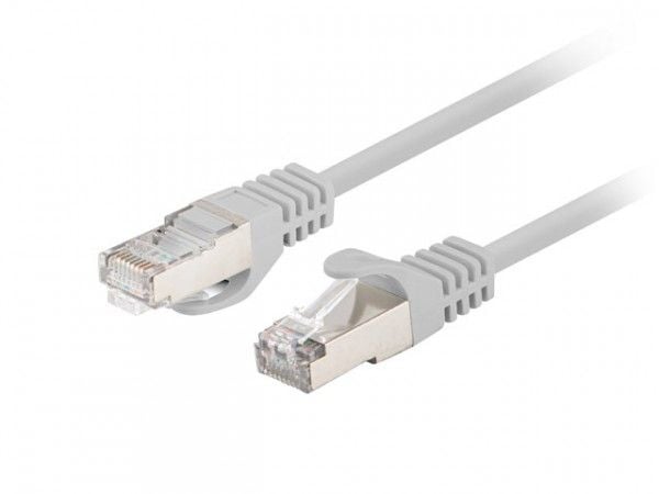 Lanberg - Koblingskabel - RJ-45 (hann) til RJ-45 (hann) - 5.7 mm - F/UTP (ScTP) - CAT 6 - uten hindringer, flertrådet - gray (RAL 7035) (en pakke 10)