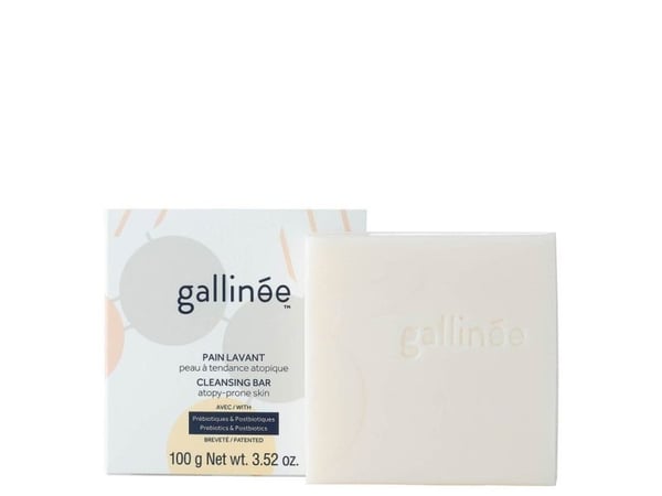 Nuxe Gallinee Microbiome Skincare Prebiotics beroligende såpe for ansikt og kropp 100 g