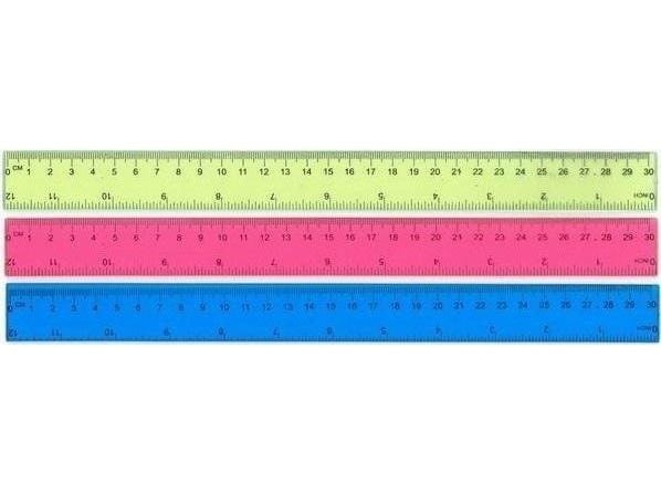 FANDY linjal 30 cm MIX