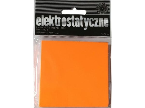 The Promised Land Electrostatic notes 75x75mm 100K oransje.