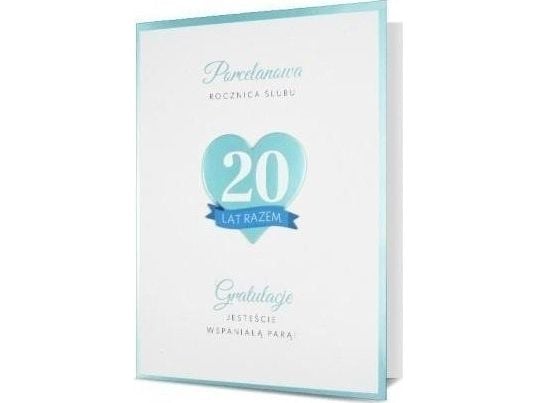 B6 bryllupsjubileumskort porselen HM200-2527
