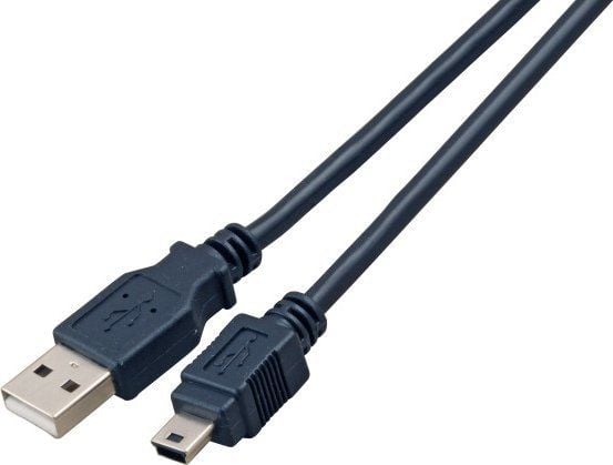 EFB-Elektronik USB2.0 tilkoblingskabel A-Mini B (5-pins), pc.-pc., 1,0m, sort, klasse Produsent: EFB Elektronik (K5250SW.1V2)
