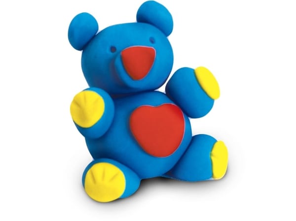 SES Creative 00465, Modellera, Blå, Grön, Röd, Gul, Barn, 4 styck, Plastburk, 4 färger