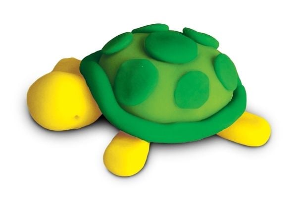 SES Creative 00465, Modellera, Blå, Grön, Röd, Gul, Barn, 4 styck, Plastburk, 4 färger