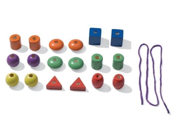SES Creative Children''s I learn to Thread Beads, Pärlset för barn, 3 År, Multifärg, 1 styck