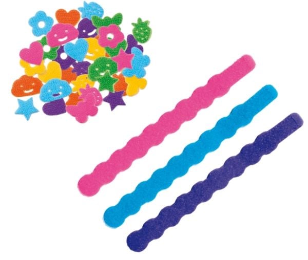 SES Creative Velcro bracelets, Smykkesett til å lage armbånd for barn, 3 år, Flerfarget, 1 stykker