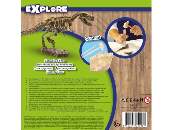 SES Creative Explore 25028, Experimentsats, Paleontologi, 4 År, Multifärg