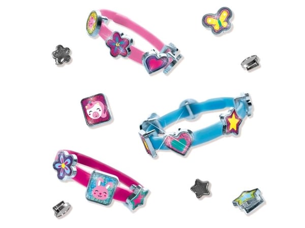 SES Creative 14636, Smykkesett til å lage armbånd for barn, 3 år, Fotoark kartong, Flerfarget