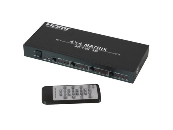 Lindy 38152, HDMI, 4x HDMI, Svart, 4096 x 2160, 1080p, 2160p, 18 Gbit/s