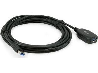 Equip 133346, 5 m, USB A, USB A, USB 3.2 Gen 1 (3.1 Gen 1), 5 Gbit/s, Sort