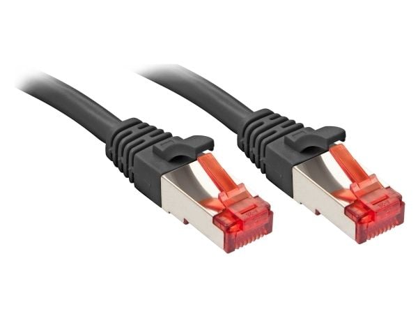Lindy 47784, 15 m, Cat6, S/FTP (S-STP), RJ-45, RJ-45, Musta