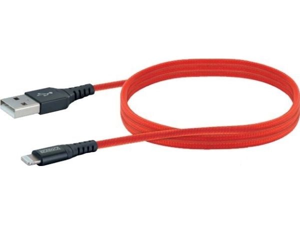 Schwaiger LPRO410 501 Matkapuhelinkaapeli punainen 1,2 m USB A Lightning (LPRO410501)