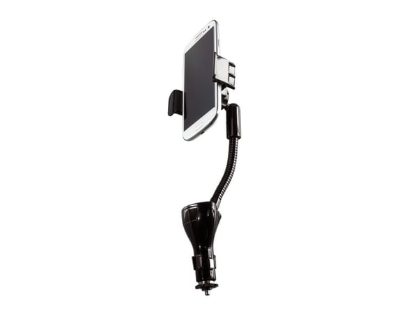 LogiLink PA0121, Mobiltelefon/smarttelefon, Aktiv holder, Bil, Sort