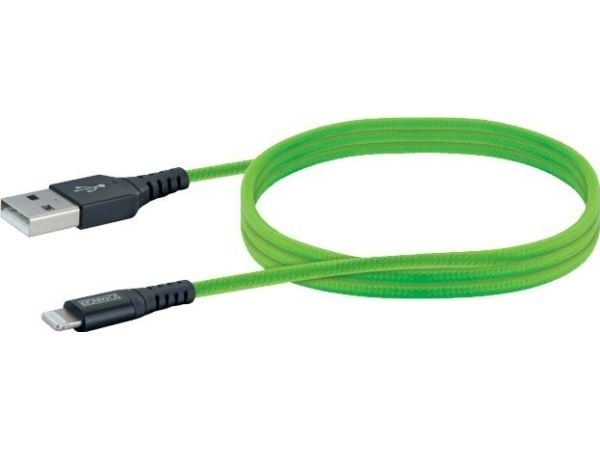 Schwaiger LPRO420 501, Grønn, USB A, Lightning, 1,2 m, Hankjønn, Hankjønn