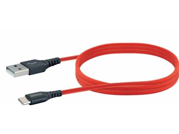 Schwaiger LPRO510 501, 1,2 m, USB A, USB C, USB 3.2 Gen 1 (3.1 Gen 1), 480 Mbit/s, Rød