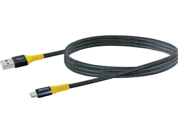 Schwaiger WKUM10 511, 1,2 m, USB A, Micro-USB B, USB 2.0, 480 Mbit/s, Musta, Keltainen