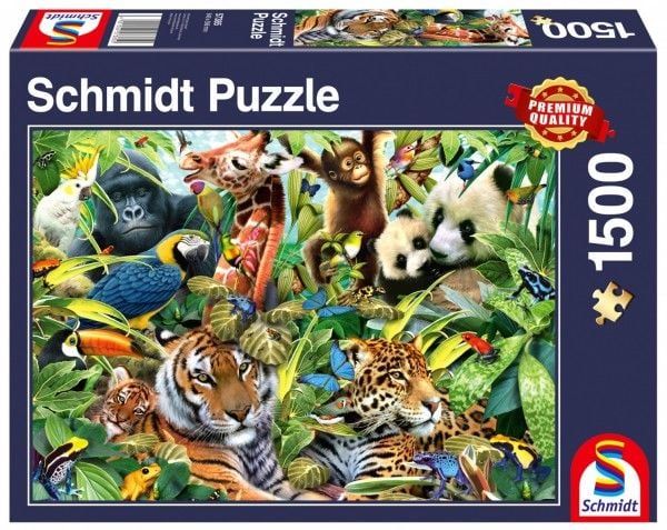 Schmidt Spiele 57385, 1500 kpl, Eläimet, 12 vuosi/vuosia