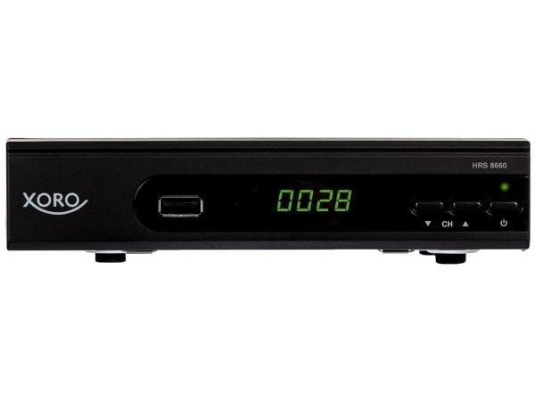 Xoro HRS 8660, 75 O, Langallinen, MP3, AVC,AVI,MKV,MP4,MPG,TS, BMP,JPG, DVB-S2