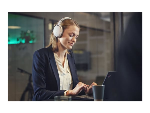 EPOS I SENNHEISER ADAPT 360 - Hodesett - full størrelse - Bluetooth - trådløs - aktiv støydemping - hvit - Certified for Microsoft Teams