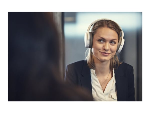 EPOS I SENNHEISER ADAPT 360 - Hodesett - full størrelse - Bluetooth - trådløs - aktiv støydemping - hvit - Certified for Microsoft Teams