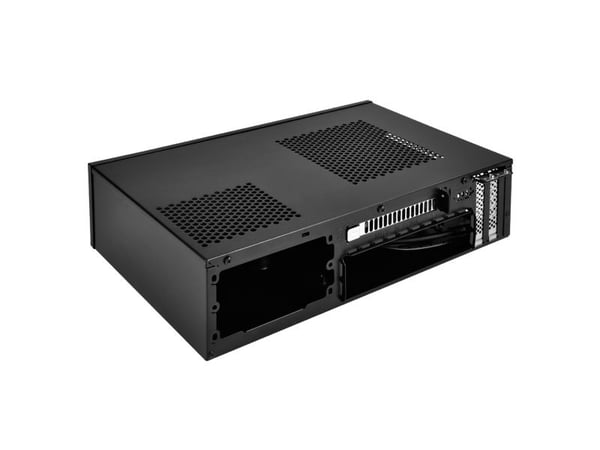 SilverStone MILO ML09 - Tower - mini ITX - ingen strömförsörjning (SFX12V) - svart - USB/ljud