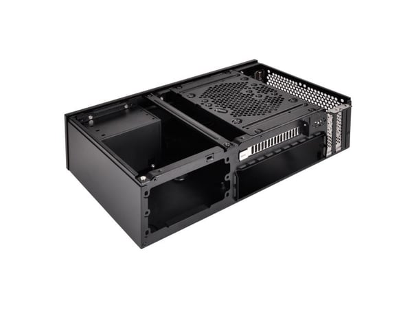 SilverStone MILO ML09 - Tower - mini ITX - ingen strömförsörjning (SFX12V) - svart - USB/ljud