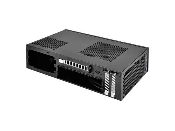 SilverStone MILO ML09 - Tower - mini ITX - ingen strömförsörjning (SFX12V) - svart - USB/ljud