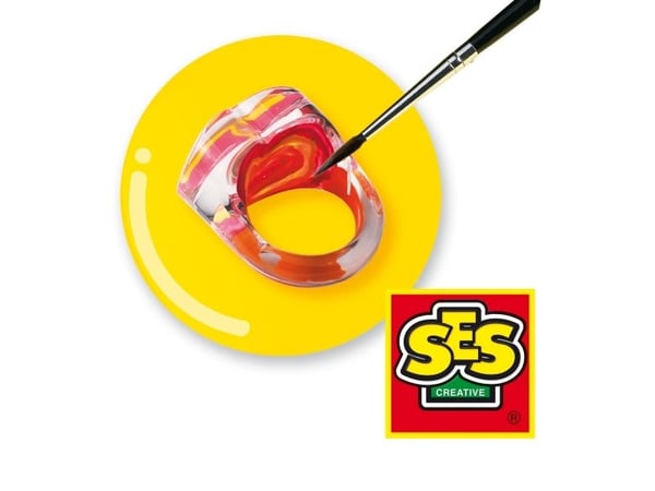 SES Creative Rings and Bracelets, Kit för tillverkning av smycken för barn, 6 År, Multifärg, 1 styck