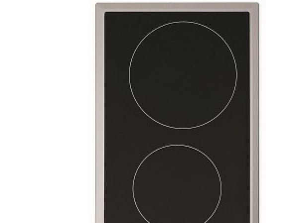 Beko HDCC 32200 X - Keramisk komfyrtopp - 2 plater - Nisje - bredde: 27 cm - dybde: 49 cm - med pynt av rustfritt stål - svart