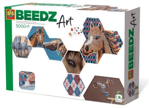 SES Creative Beedz Hex tiles Horses, 5000 stykker, 12 år, Gutt/Jente, Barn, Flerfarget, Ikke for barn under 36 måneder