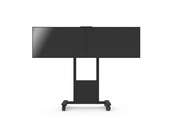 SMS Func Mobile Video Conference - Vagn - för 2 LCD-bildskärmar/CPU/kamera - svart - skärmstorlek: 46"-65"