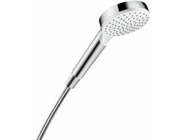HANSGrohe Crometta 1Jet Ø100 mm håndbruser i hvid/krom med 1 strålefunktion