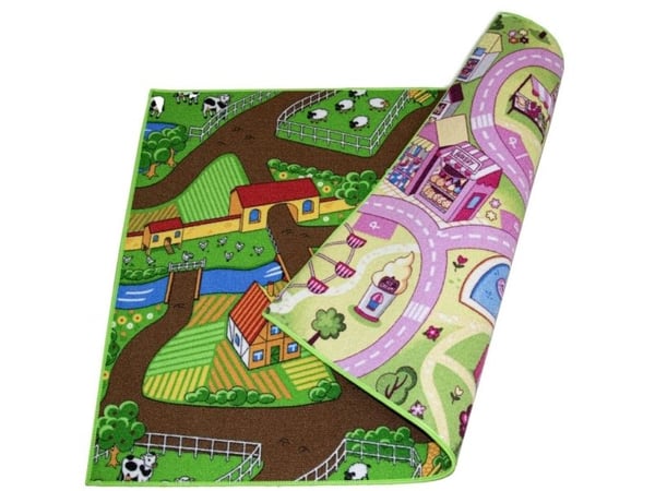 Auto Käännettävä Farm Life/Makea kaupunki auton matto 95x133 cm
