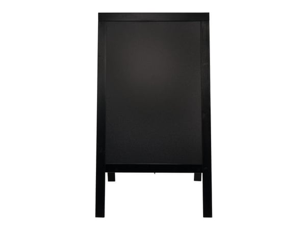 Gadeskilt Securit 120x69 cm Sort ramme,1 stk