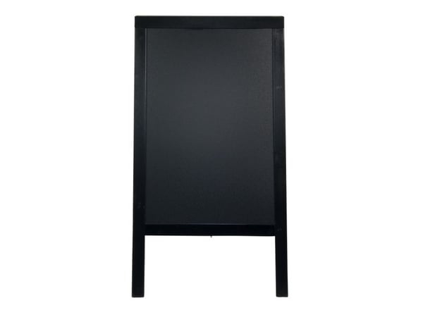 Gadeskilt Securit 120x69 cm Sort ramme,1 stk