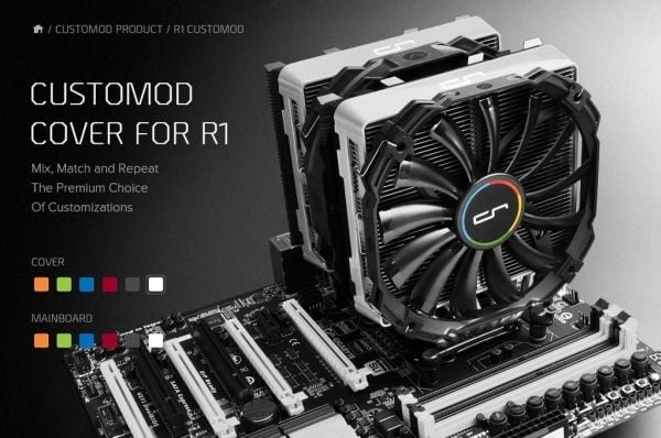 CRYORIG CR-CCW, Hvid, Acrylonitrilbutadienstyren, R1 Universal / R1 Ultimate, 140 mm, 23 mm, 131 mm