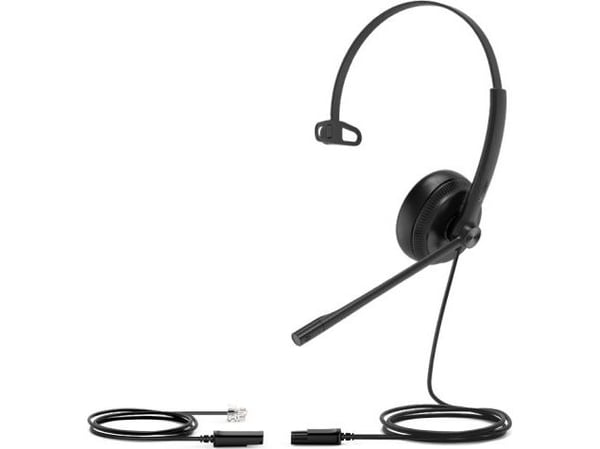 Yealink YHS34 Lite Mono - Hodesett - on-ear - kablet - Quick Disconnect - svart