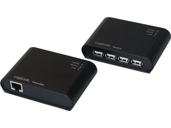 LogiLink AU0048A, AV-lähetin ja -vastaanotin, 50 m, Langallinen