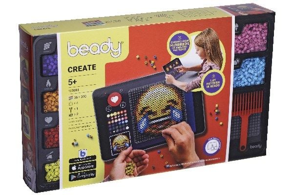 Beady Create 10.800 perler, 4 plater, 1 skrape