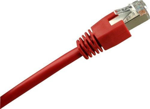 Sharkoon - Koblingskabel - RJ-45 (hann) til RJ-45 (hann) - 10 m - SF/UTP - CAT 5e - rød
