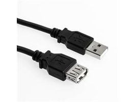 Sharkoon - USB-forlengelseskabel - USB (hunn) til USB (hann) - USB 2.0 - 50 cm - svart