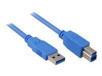 Sharkoon 5m, USB3.0-A/USB3.0-B, 5 m, USB A, USB B, USB 3.2 Gen 1 (3.1 Gen 1), Uros/uros, Musta